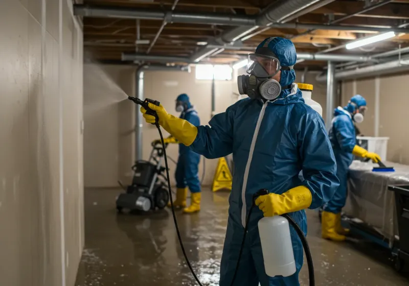 Basement Sanitization and Antimicrobial Treatment process in Sonora, TX